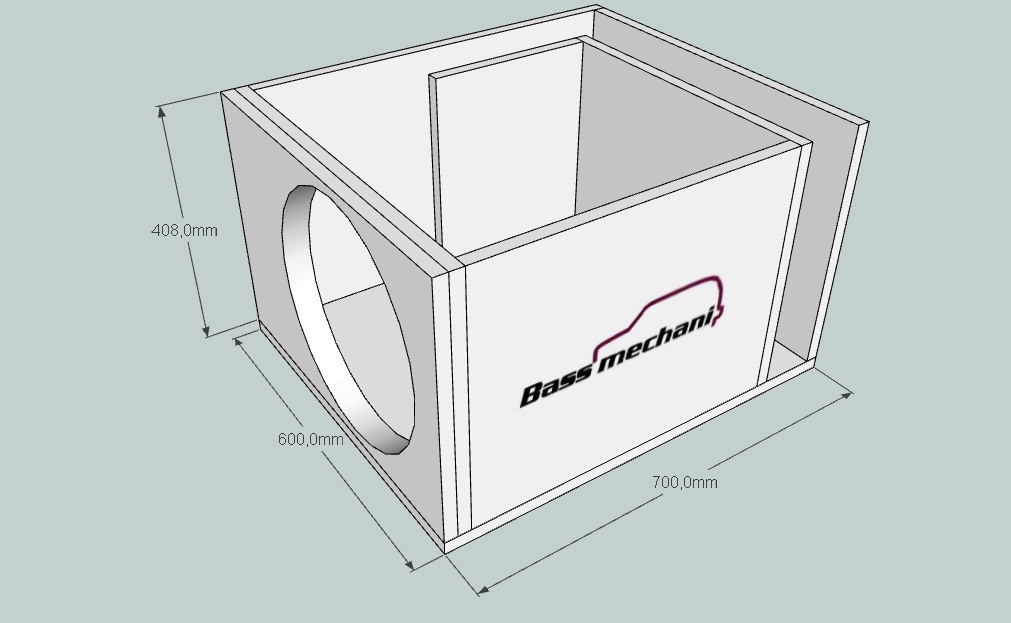 Чертеж короба под 12 сабвуфер мистери
