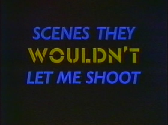 Scenes they wouldn t let me shoot / Запрещённые сцены