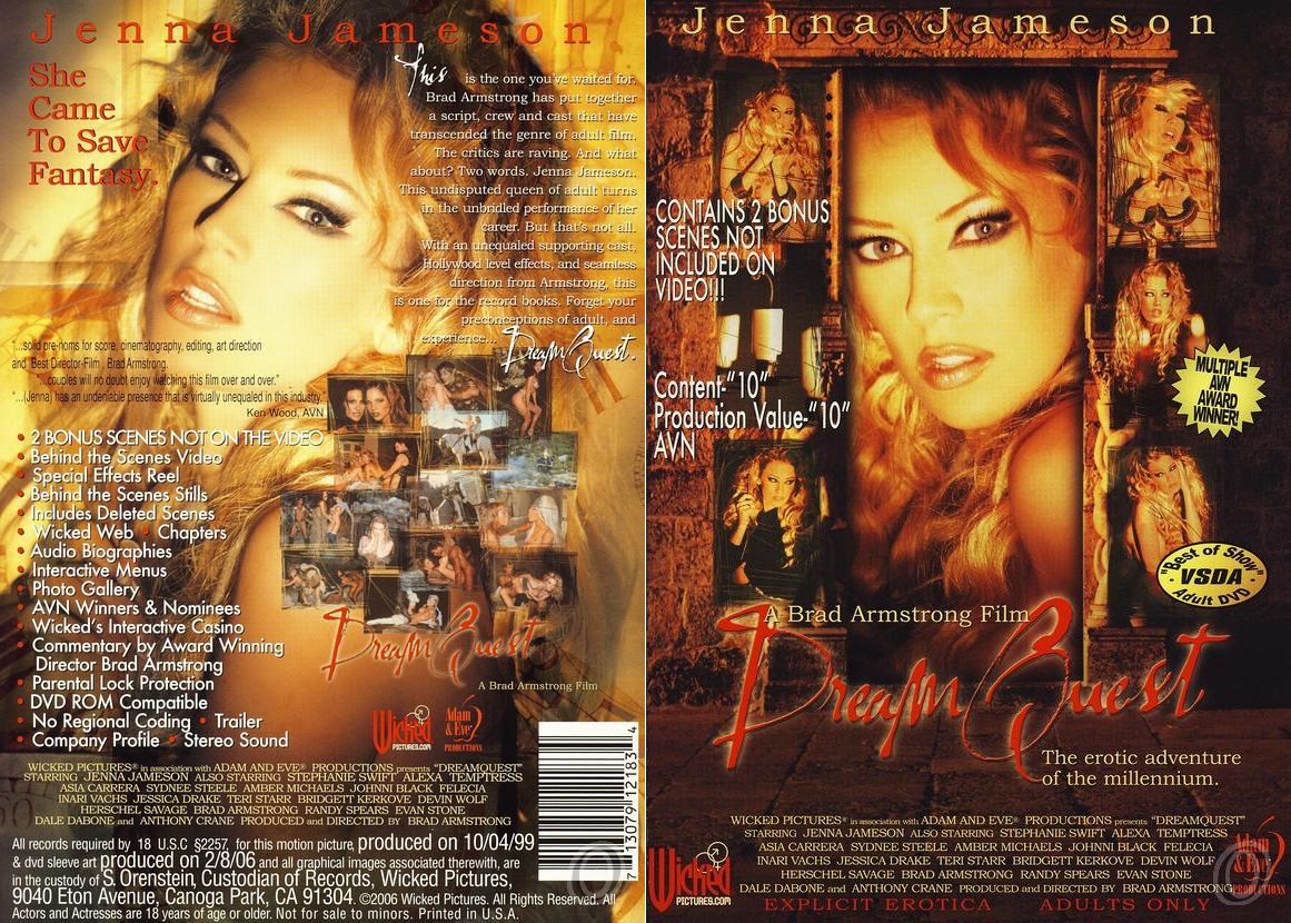 Dream Quest / В поисках мечты    Jenna Jameson, Asia Carrera, Stephanie Swift, Alexa Rae, Amber Michaels, Bridgette Kerkove, Felecia, Inari Vachs